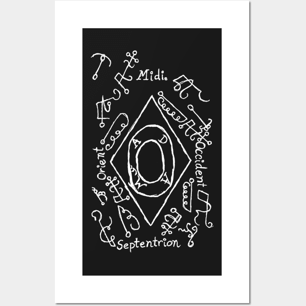 Dark and Gritty Grimorium Verum Magick Ritual Circle Rectangle Wall Art by MacSquiddles